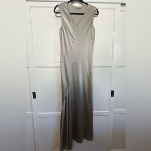 Halston Heritage Silver Gown. Size 2.